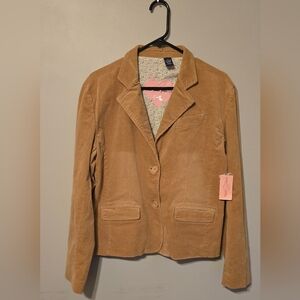 Duck Head Women's Tan Corduroy Blazer